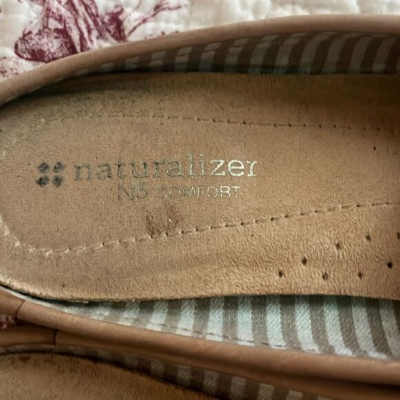 Women's Leather Loafers with Buckle Detail - Picture 2 of 5